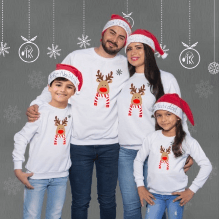 Sudadera Rena Navidad 🎄 - Brillo Singular