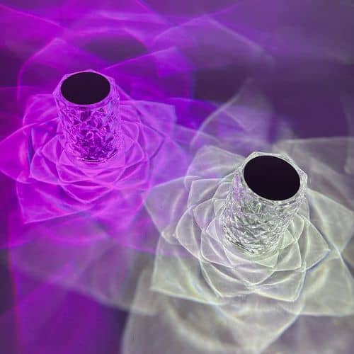 Lámpara Cristal Touch - Lámpara de mesa de 16 colores + mando a distancia gratis