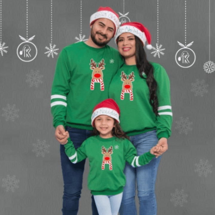 Sudadera Rena Navidad 🎄 - Brillo Singular