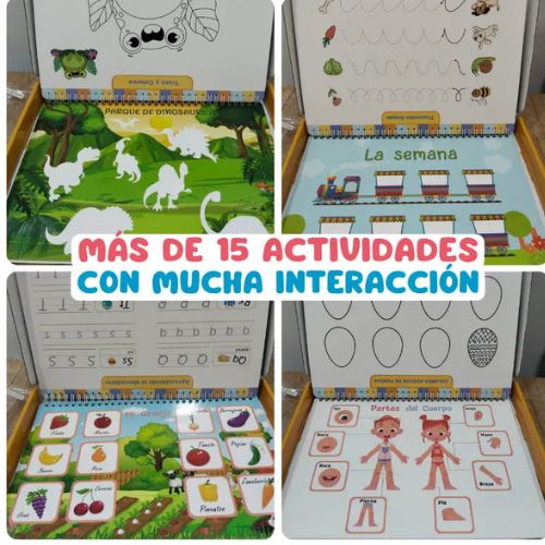 Libro Mágico Educativo Busy Book - [PARA NIÑOS A PARTIR DE 1 AÑO DE EDAD]