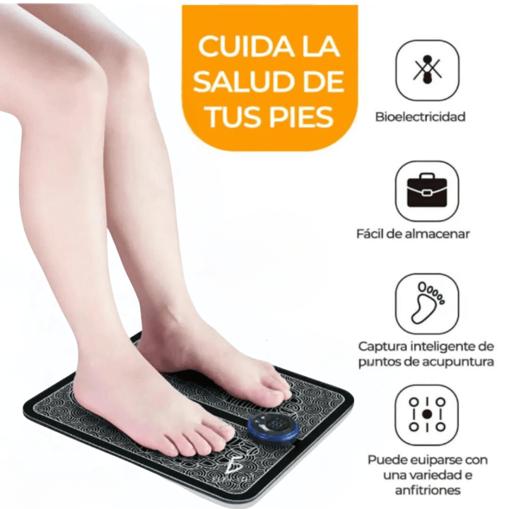 PiesRelax Pro - Tapete Masajeador De Pies Eléctrico - Brillo Singular