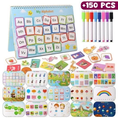Libro Mágico Educativo Busy Book - [PARA NIÑOS A PARTIR DE 1 AÑO DE EDAD]