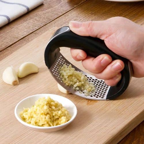 Aplastador de Ajo Titanium Inox® + Bono Ebook Con Recetas Gratis