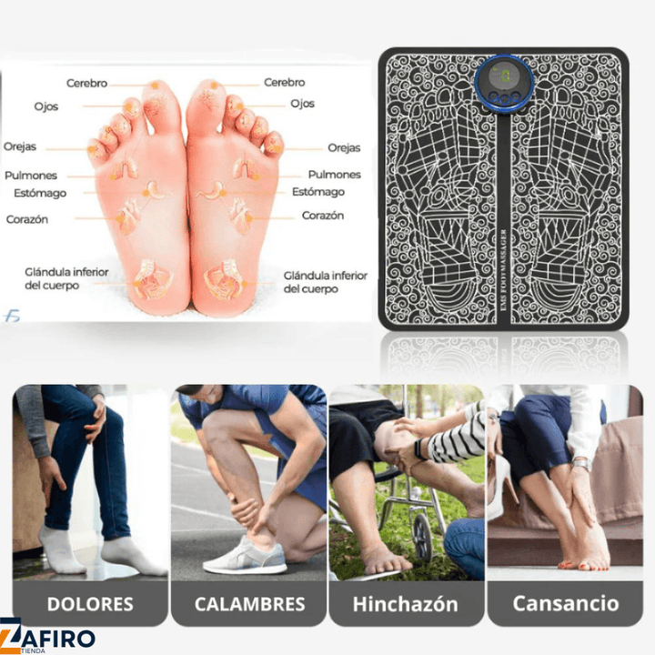 PiesRelax Pro - Tapete Masajeador De Pies Eléctrico - Brillo Singular