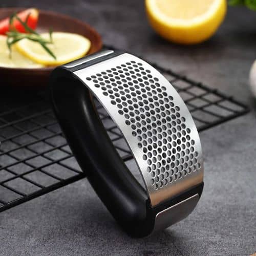 Aplastador de Ajo Titanium Inox® + Bono Ebook Con Recetas Gratis