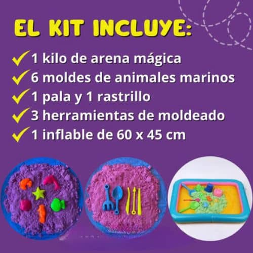 kit de Arena Mágica Moldeable