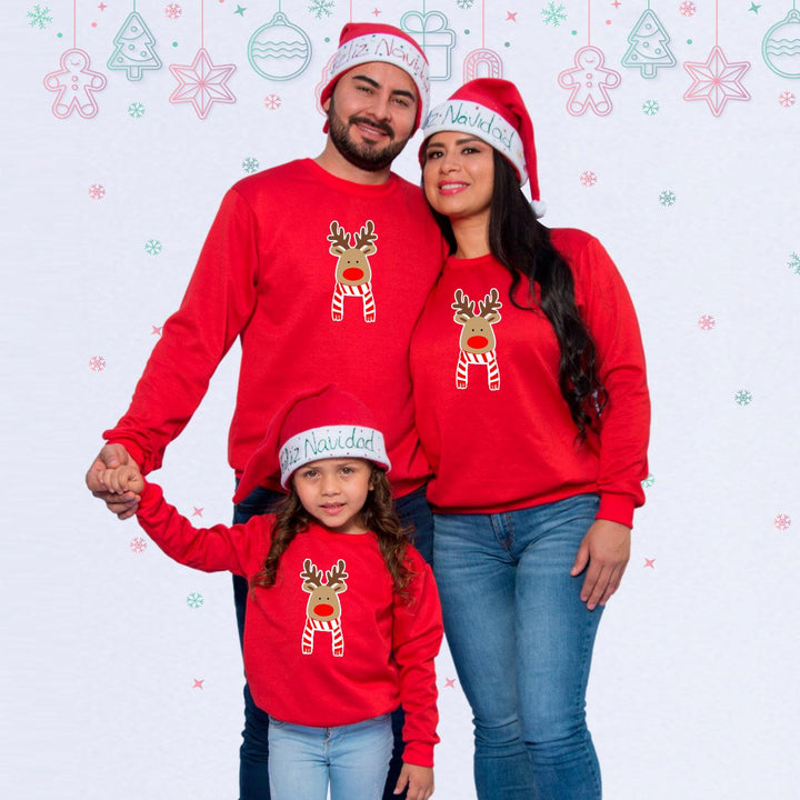 Sudadera Rena Navidad 🎄 - Brillo Singular