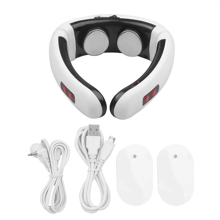 NeckZen Massage: Masajeador cervical con 6 modos y calefacción por infrarrojos - Brillo Singular