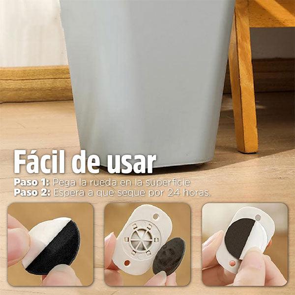 Slip-On™ - Ruedas Adhesivas 360° - Brillo Singular