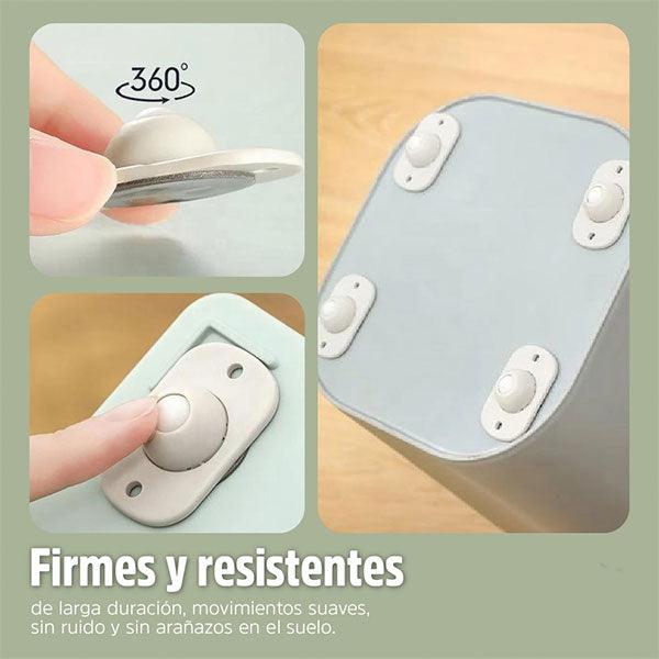 Slip-On™ - Ruedas Adhesivas 360° - Brillo Singular